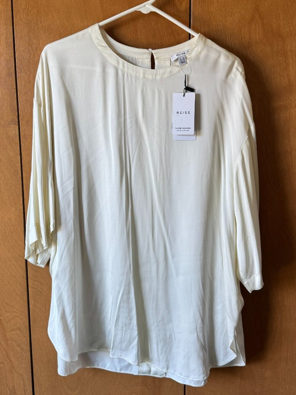 Reiss Anya Relaxed Satin Blouse
